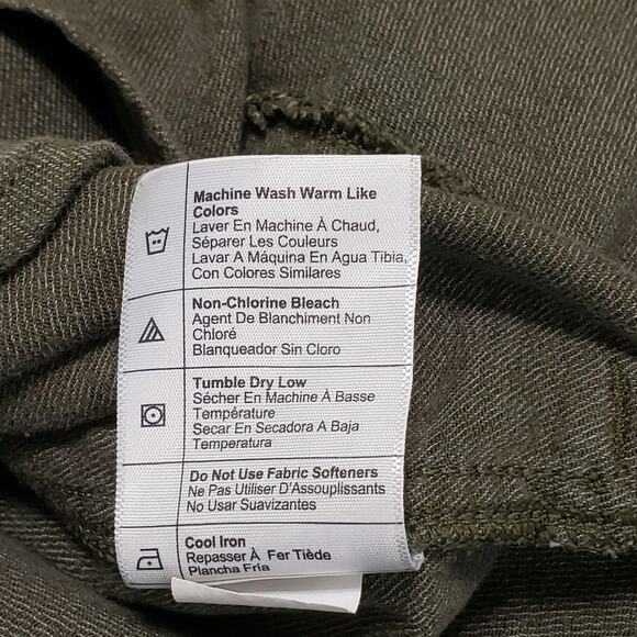 Carhartt Womens Rugged Flex Relaxed Fit Midweight Flannel Tunic Shirt Green Sz L - Picture 9 of 14